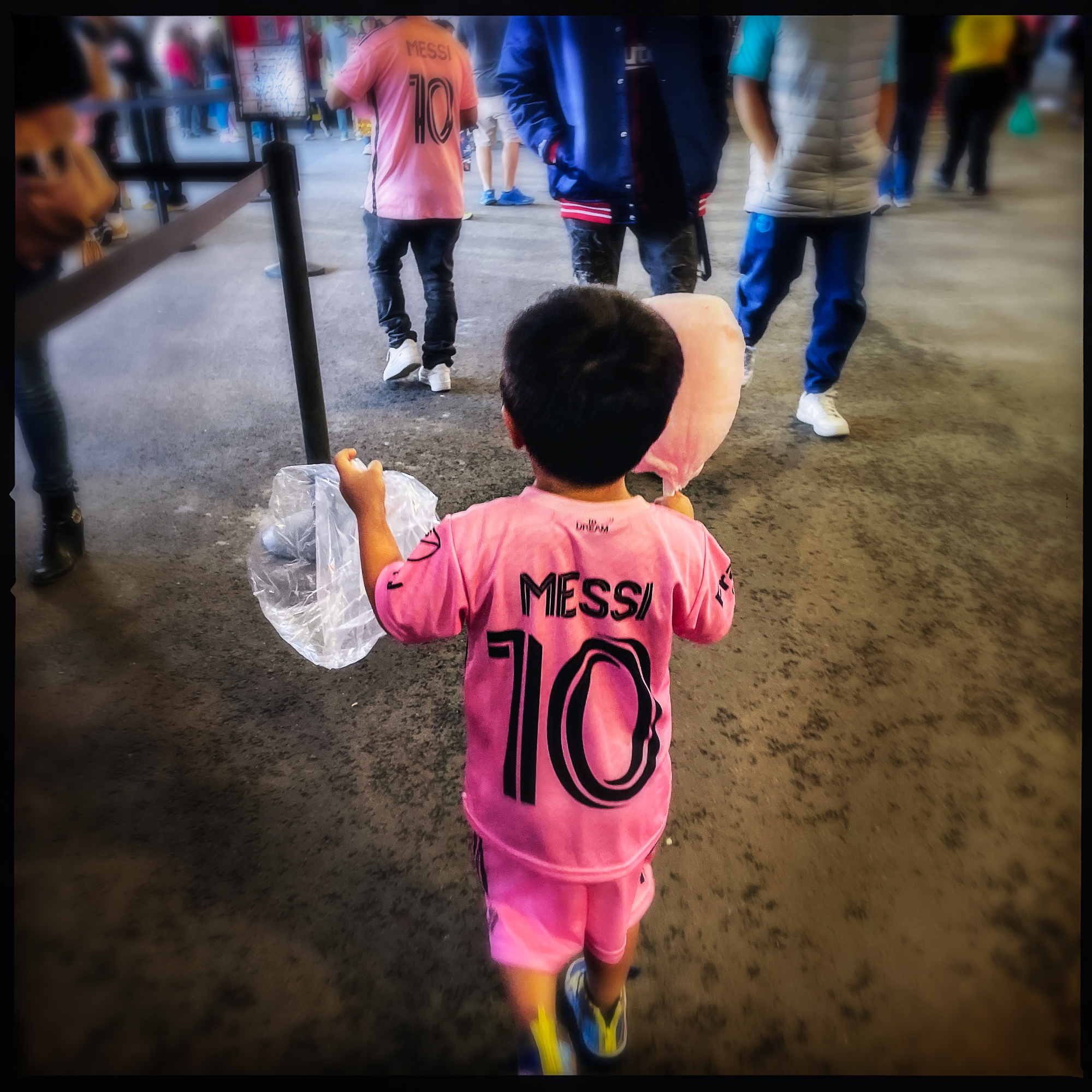 A Messi fan at the D.C. United vs. Miami game