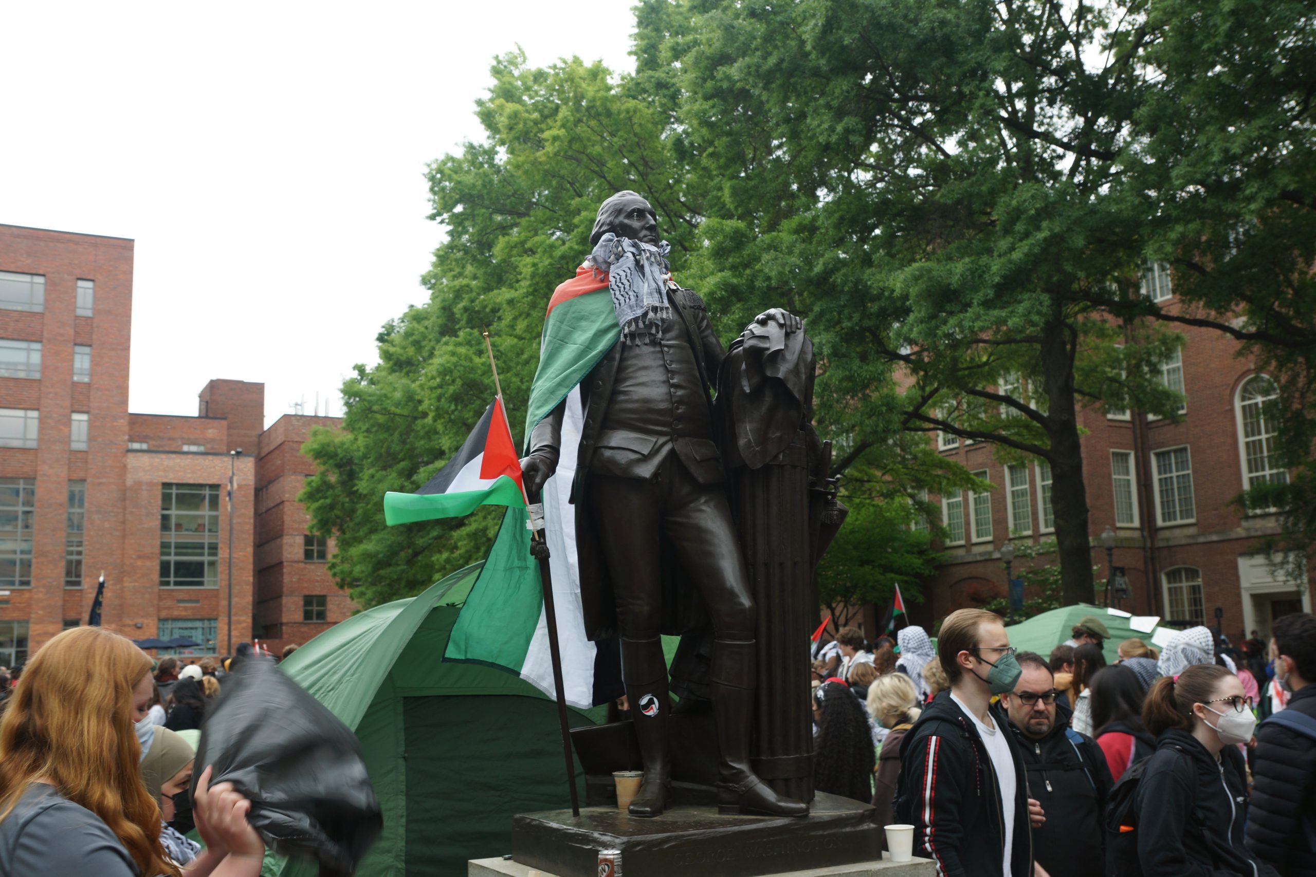 D.C. Area Students Set Up an Anti-Genocide Encampment at George Washington University Yard