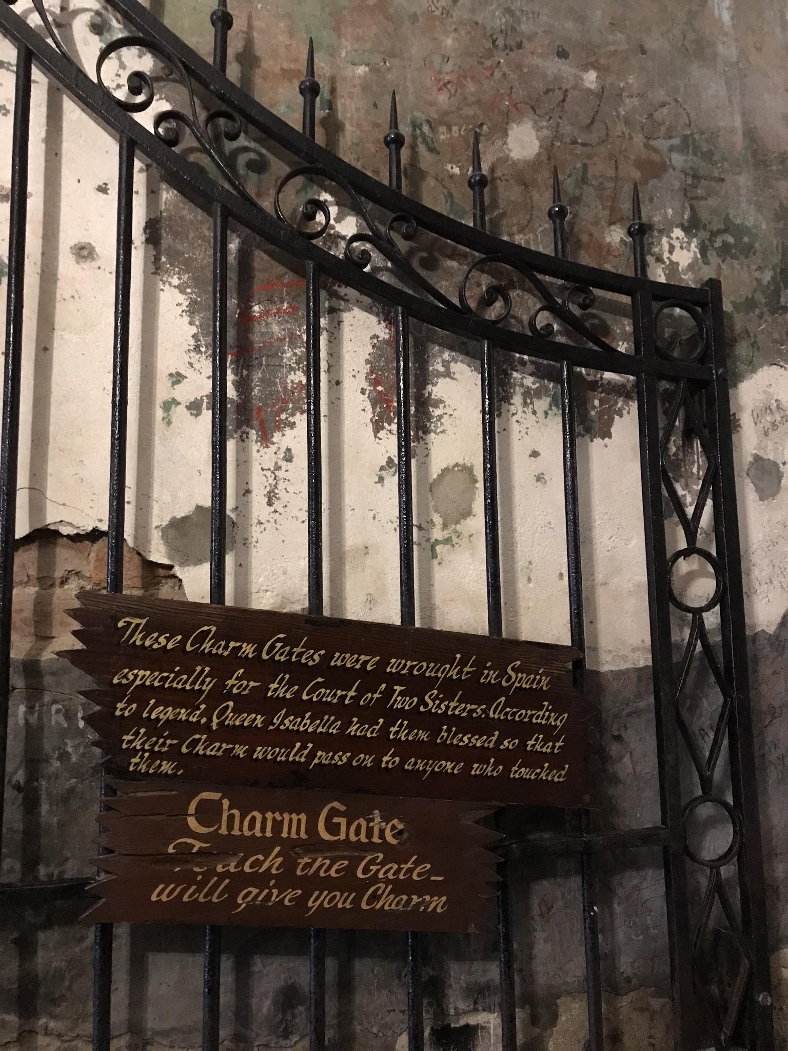 the charm gate of the court of two sisters