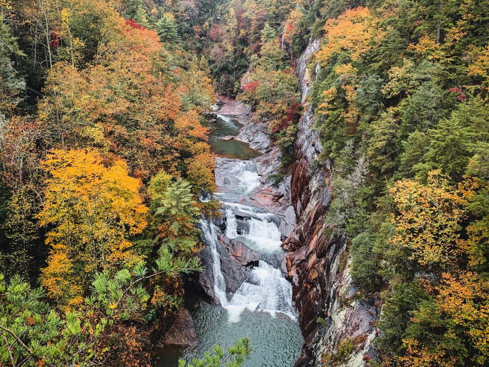 Waterfalls and Hiking at Tallulah Gorge State Park