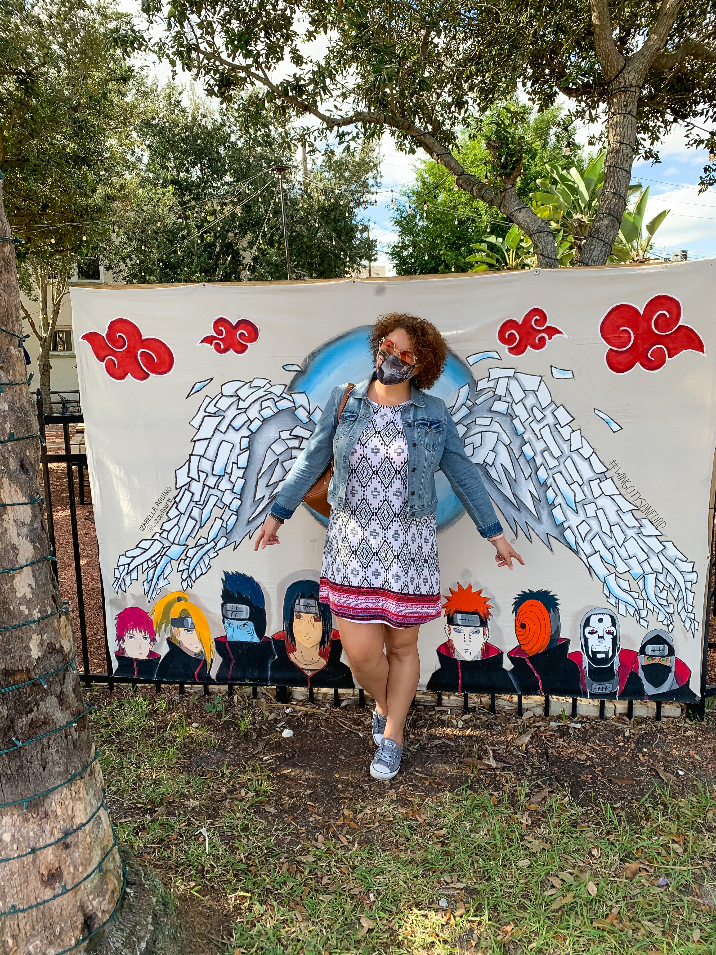 wing mural exhibition in downtown sanford