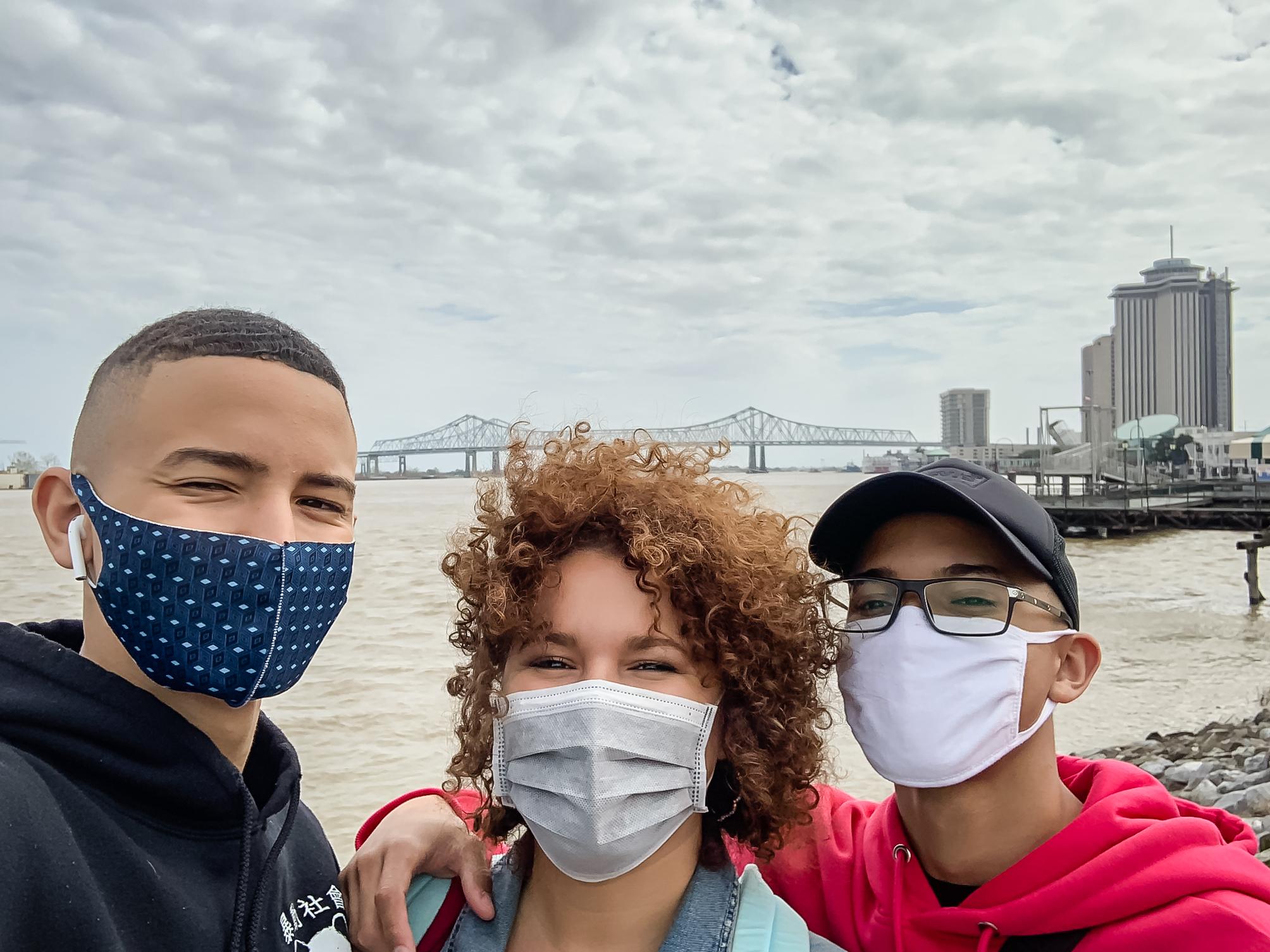 mom and boys trip to new orleans