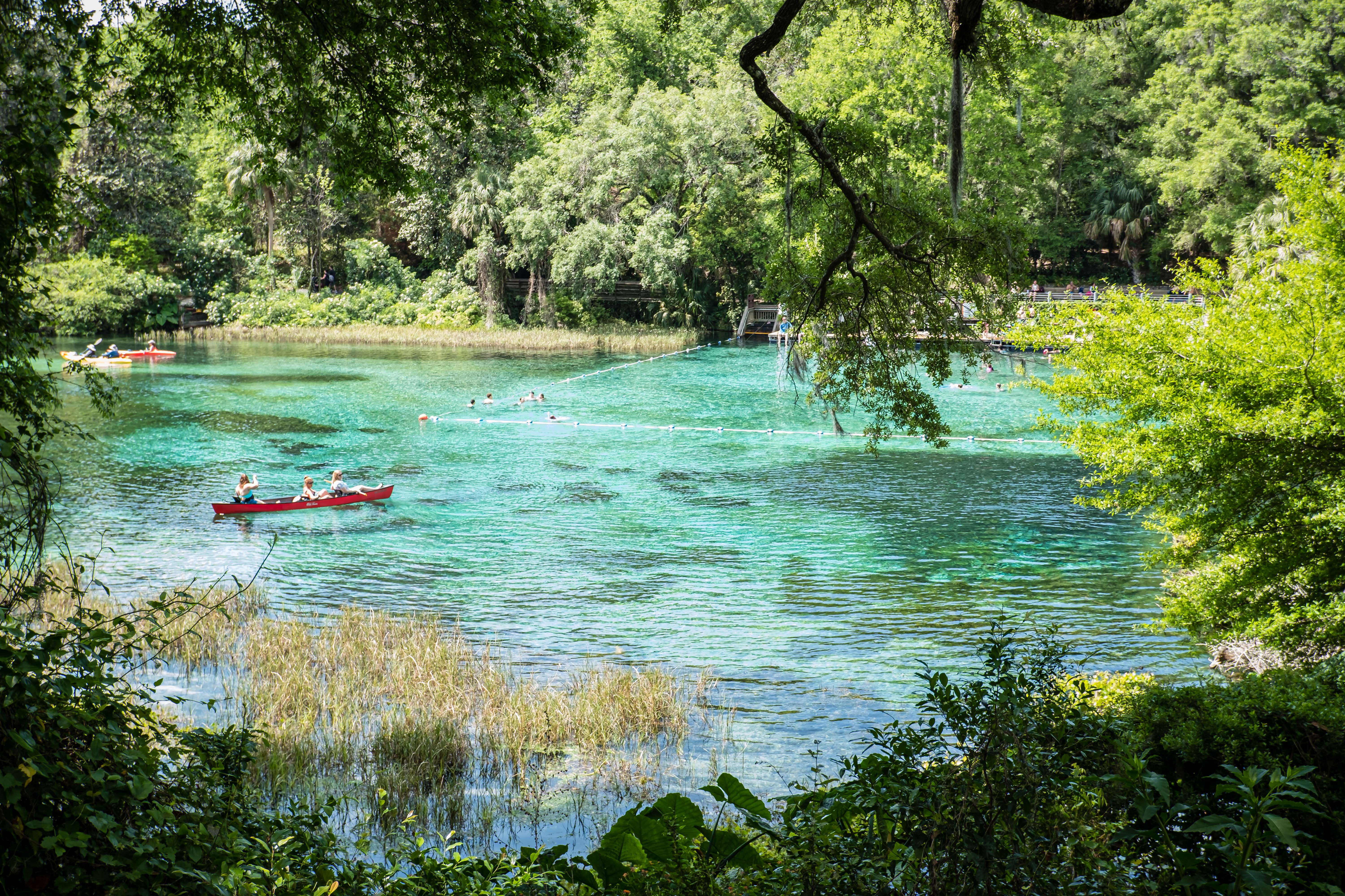 kayaking in the largest springs in Florida
