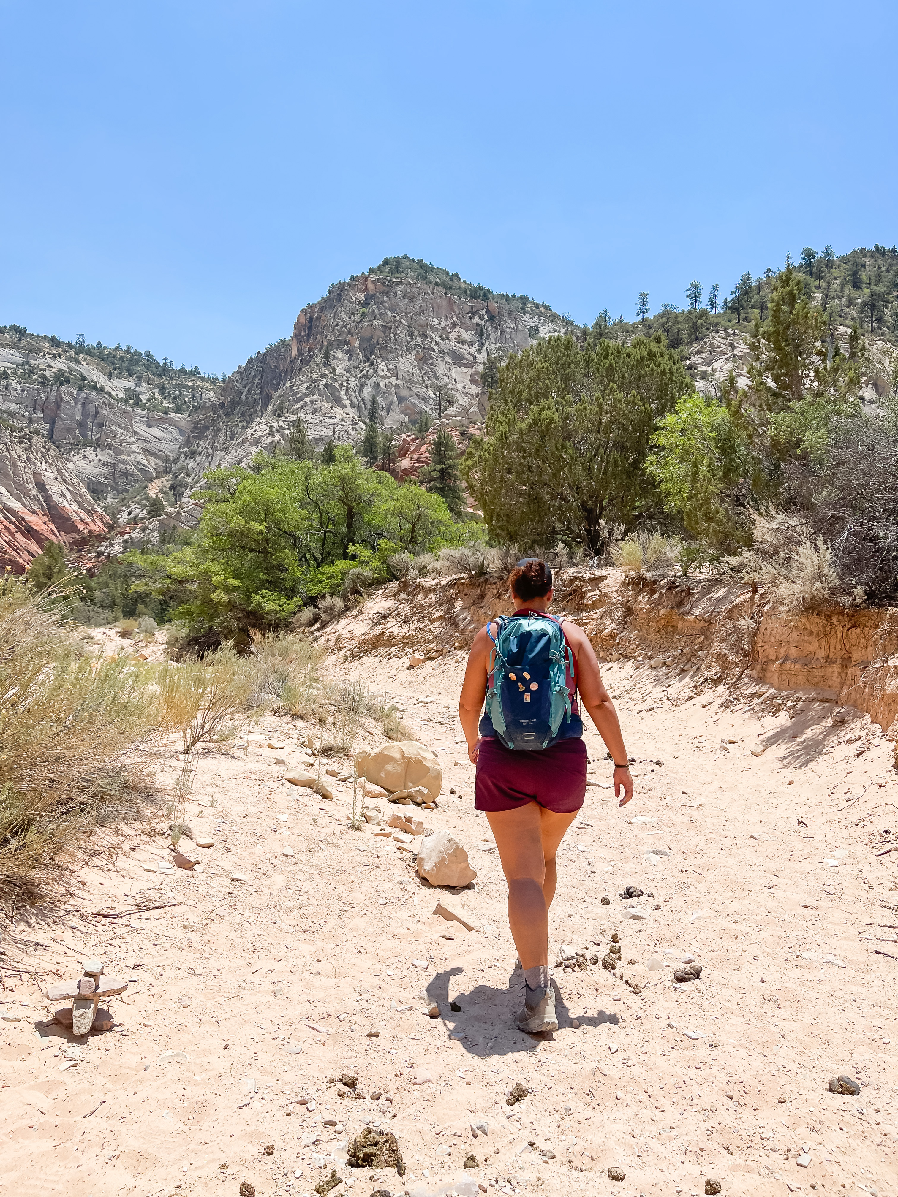 slot canyon hike near zion national park in utah