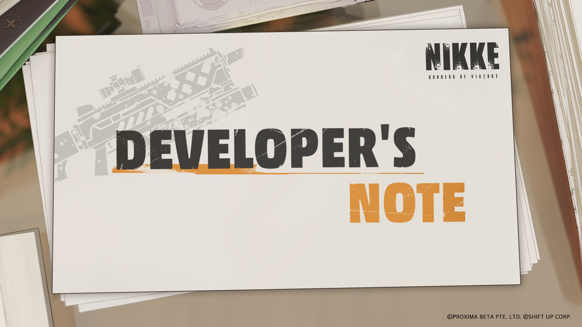 Developer's Note