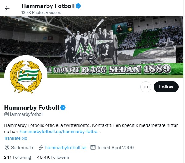 Hammarby Twitter Nyfikna Manniskor