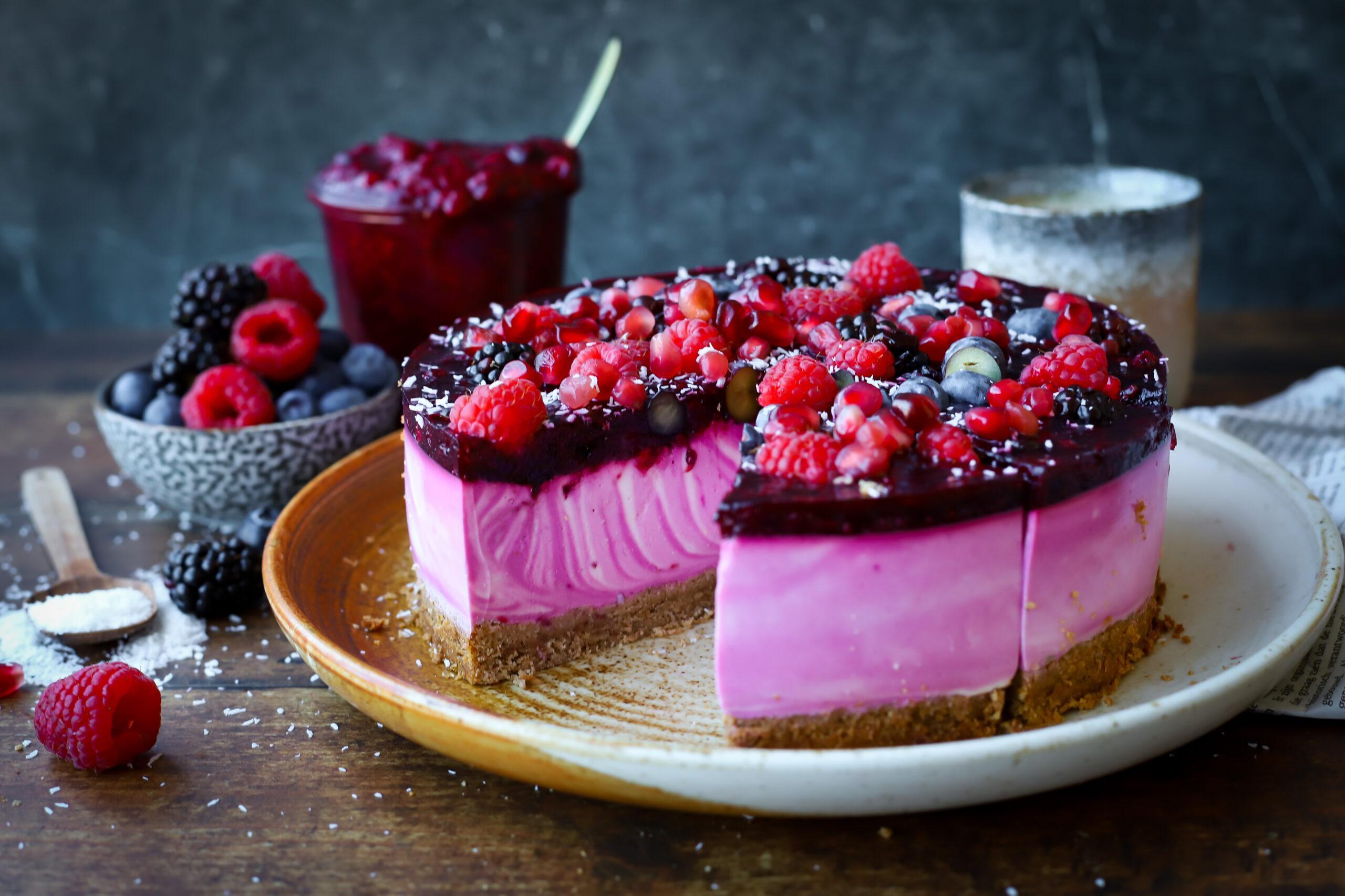 Zebrataart Met Bosvruchten Glutenvrij En Vegan Oh My Pie
