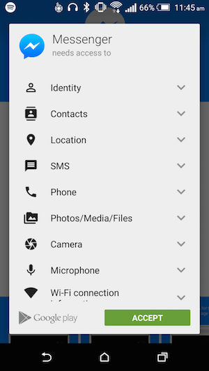 Access Messenger Kebenaran Data