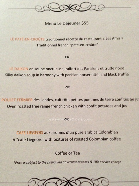 Les Amis $55 set lunch01