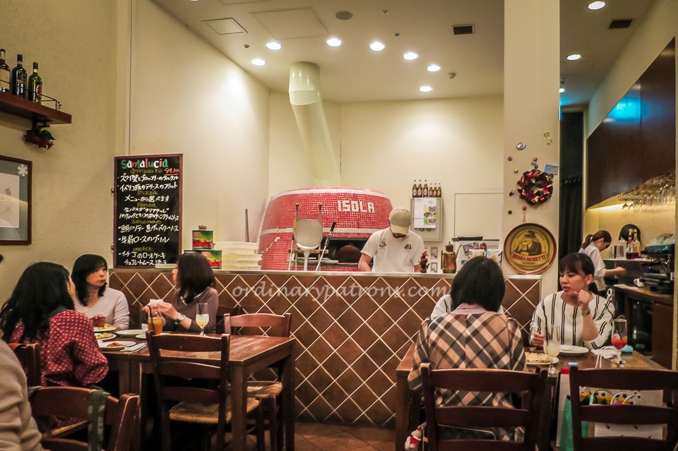 Eating in Nagoya Isola Italian Restaurant