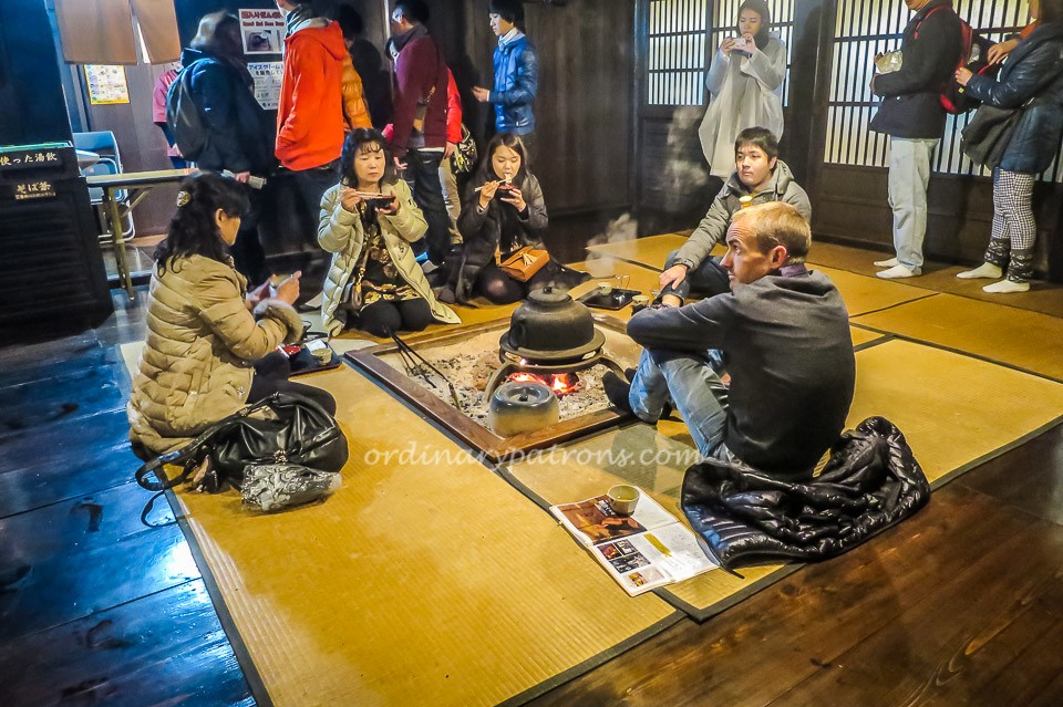 Eating in Shirakawa Village