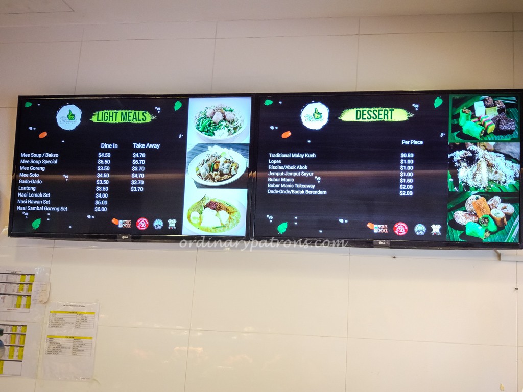 Hjh Maimunah Restaurant Menu