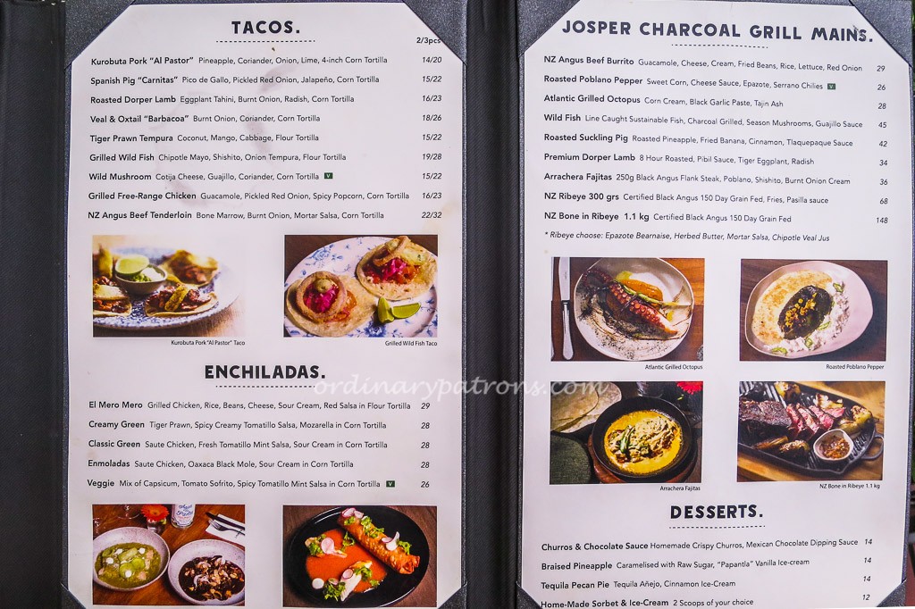 El Mero Mero Mexican Restaurant Menu