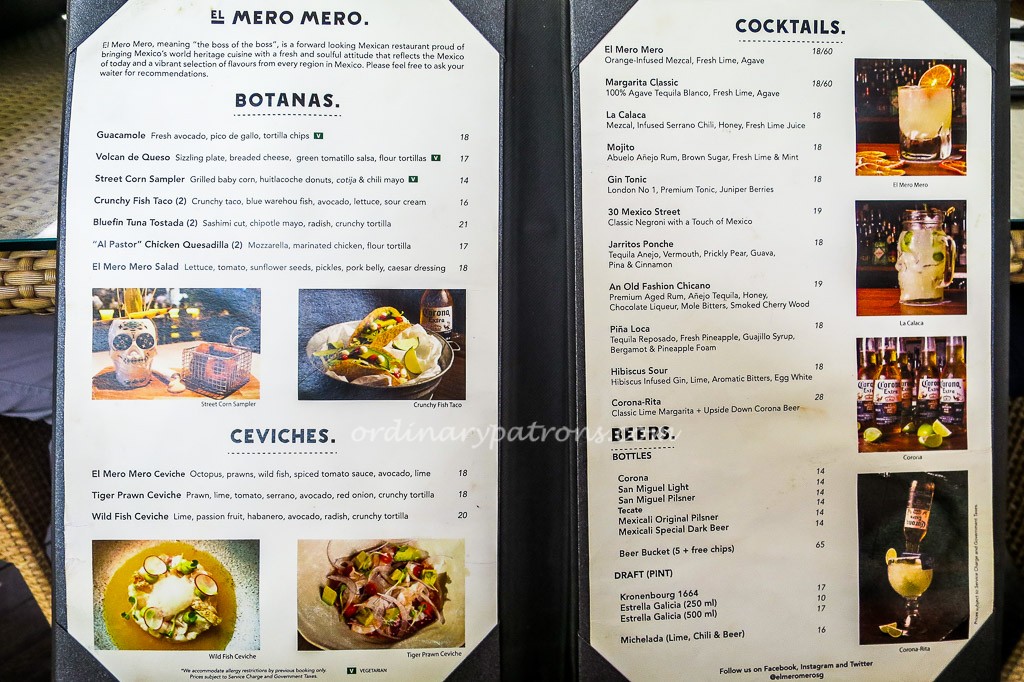 El Mero Mero Menu