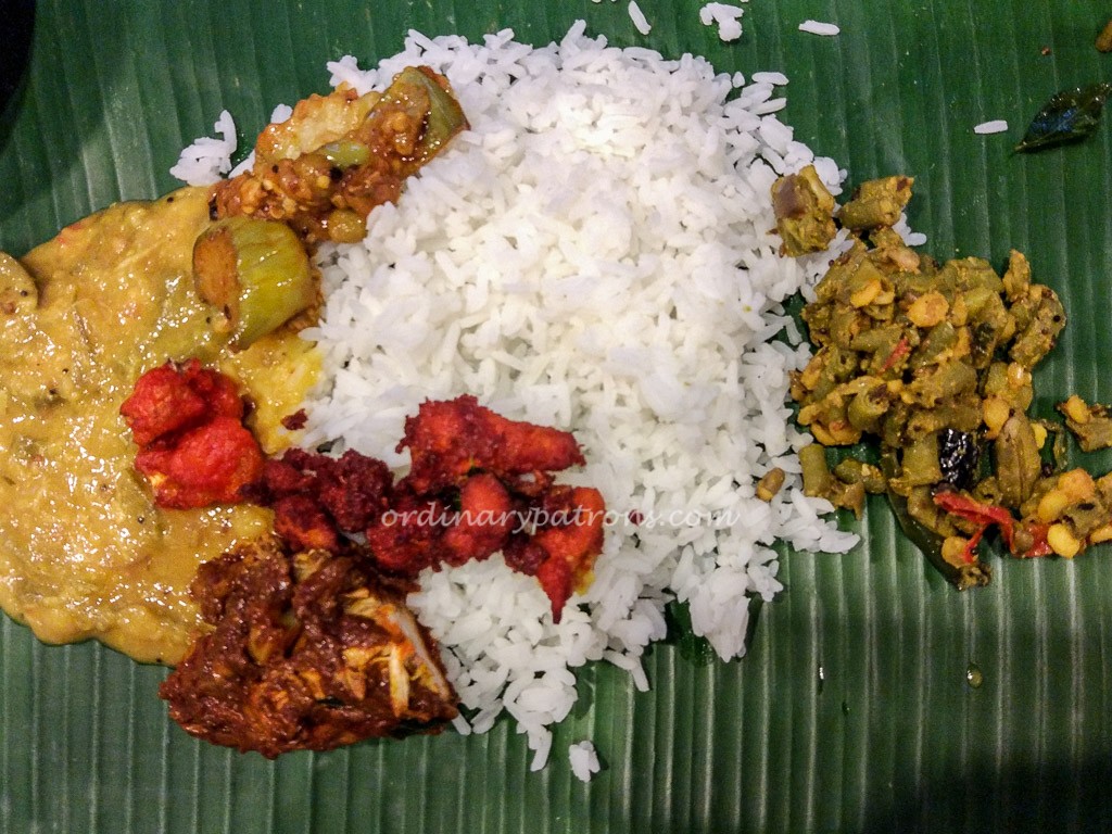 Banana Leaf Meal at Samy's Curry Indian Restaurant