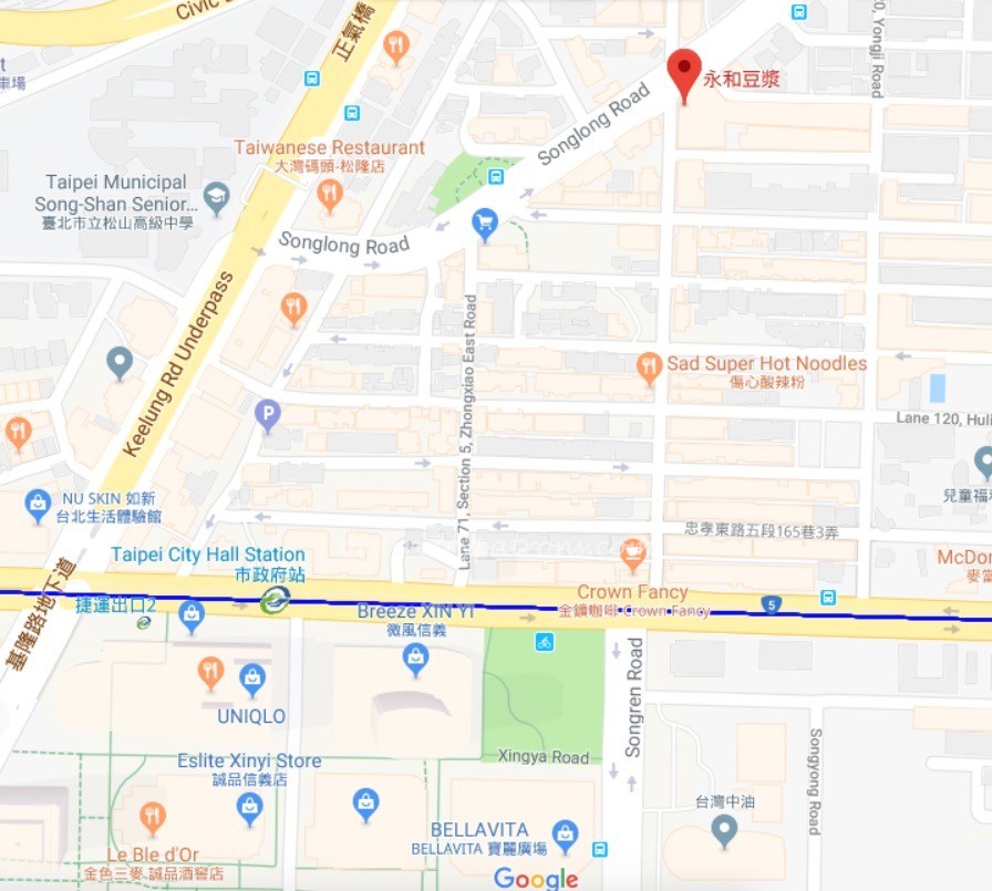 Yong He Dou Jiang Taipei Map