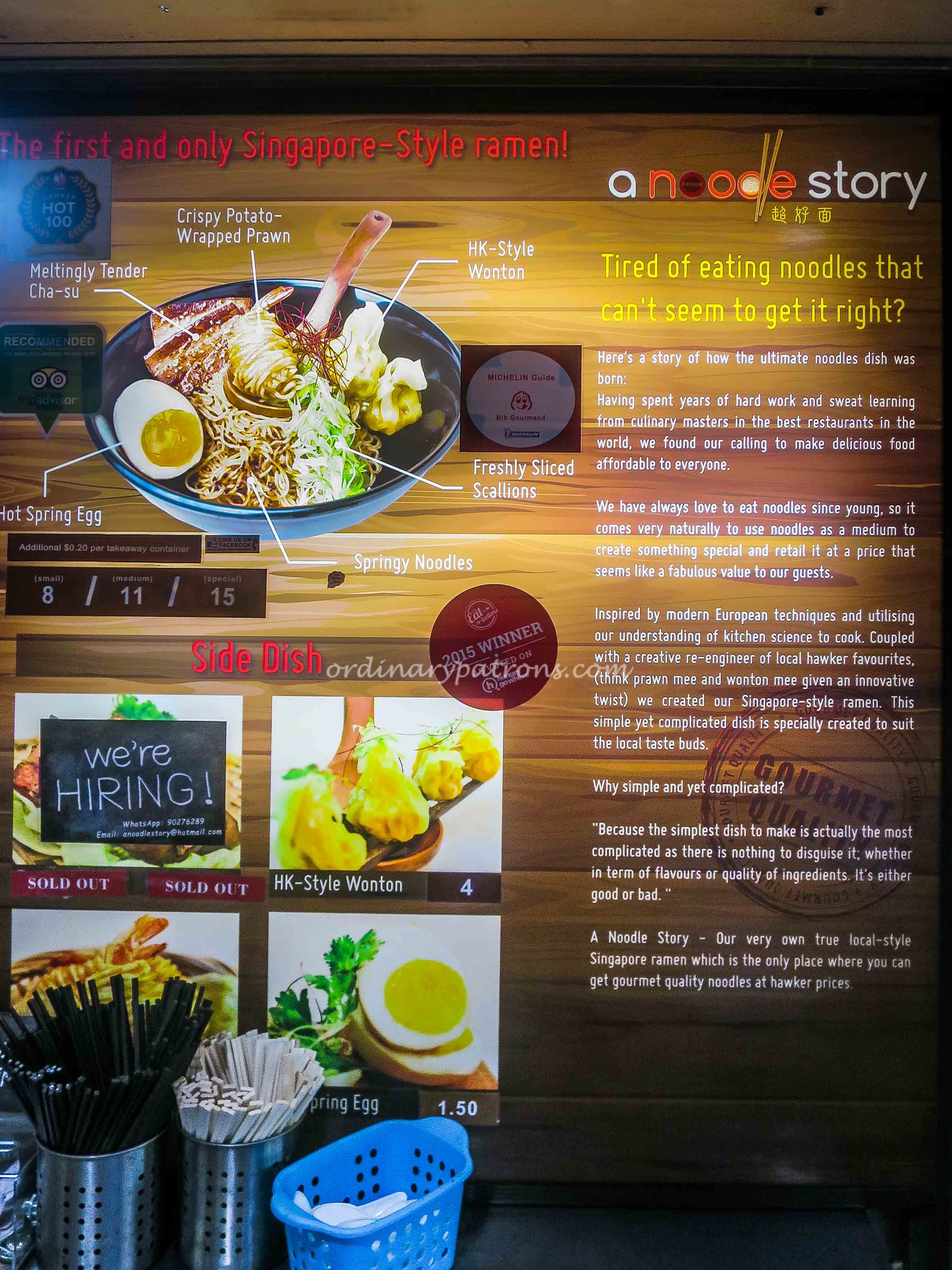 A Noodle Story 超好面 at Amoy Street