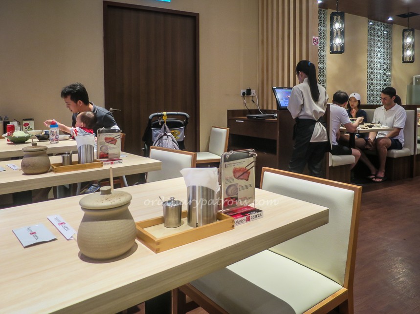 Saboten Japanese restaurant Millenia Walk