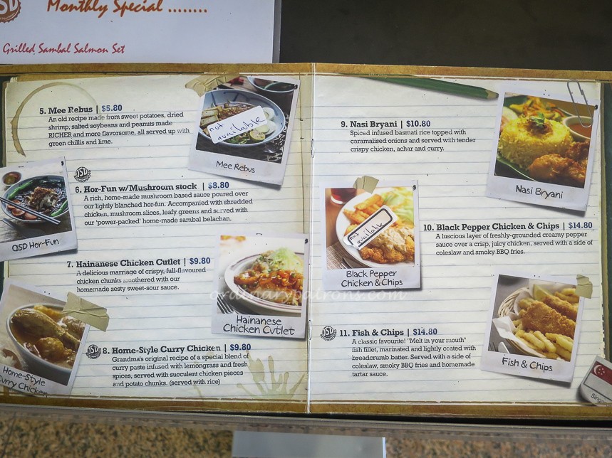 Old School Delights Esplanade Menu