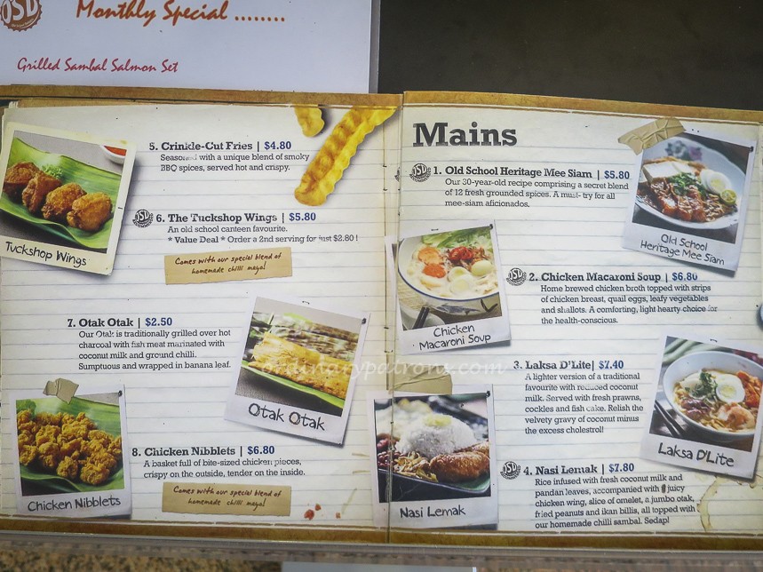 Old School Delights Menu