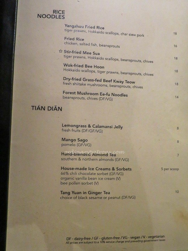 Yellow Pot Restaurant Menu