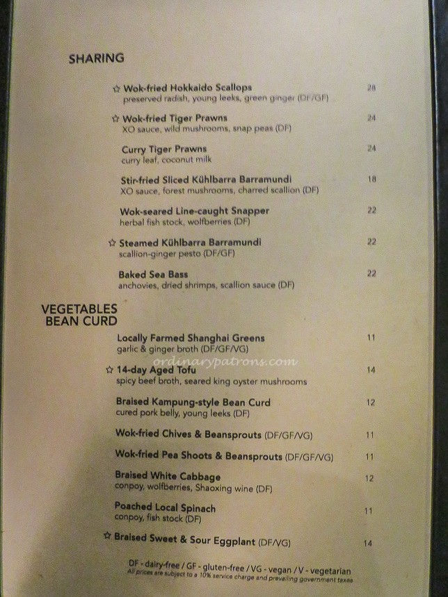 Yellow Pot Menu