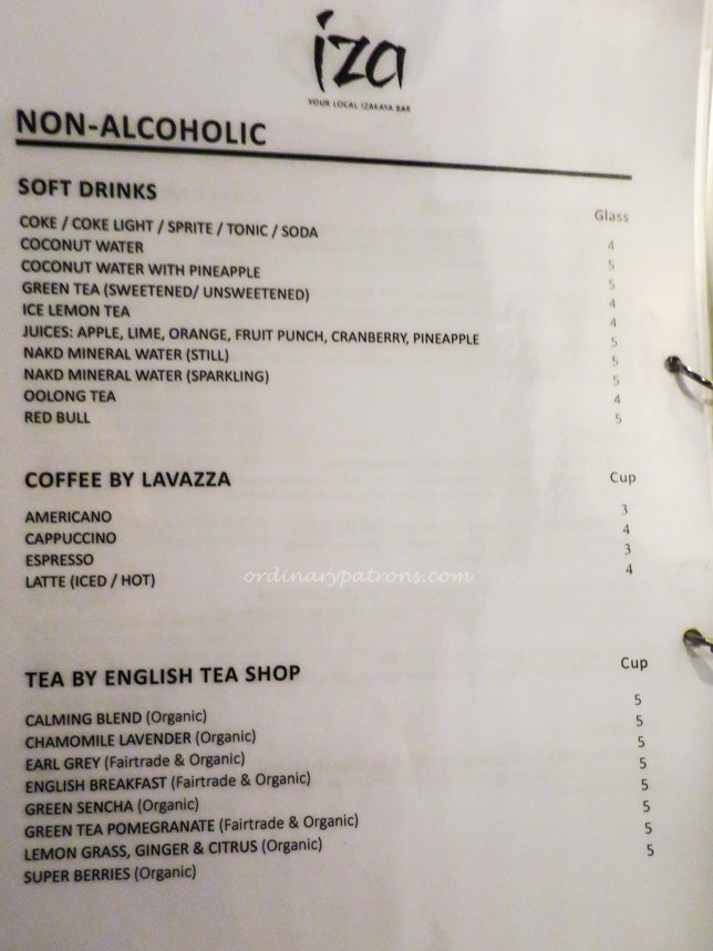 The Skewer Bar Menu