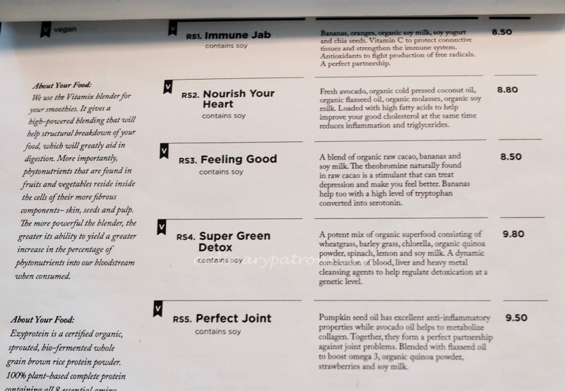 Real Food Orchard Central Menu