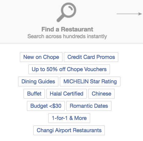 Chope Discount Vouchers