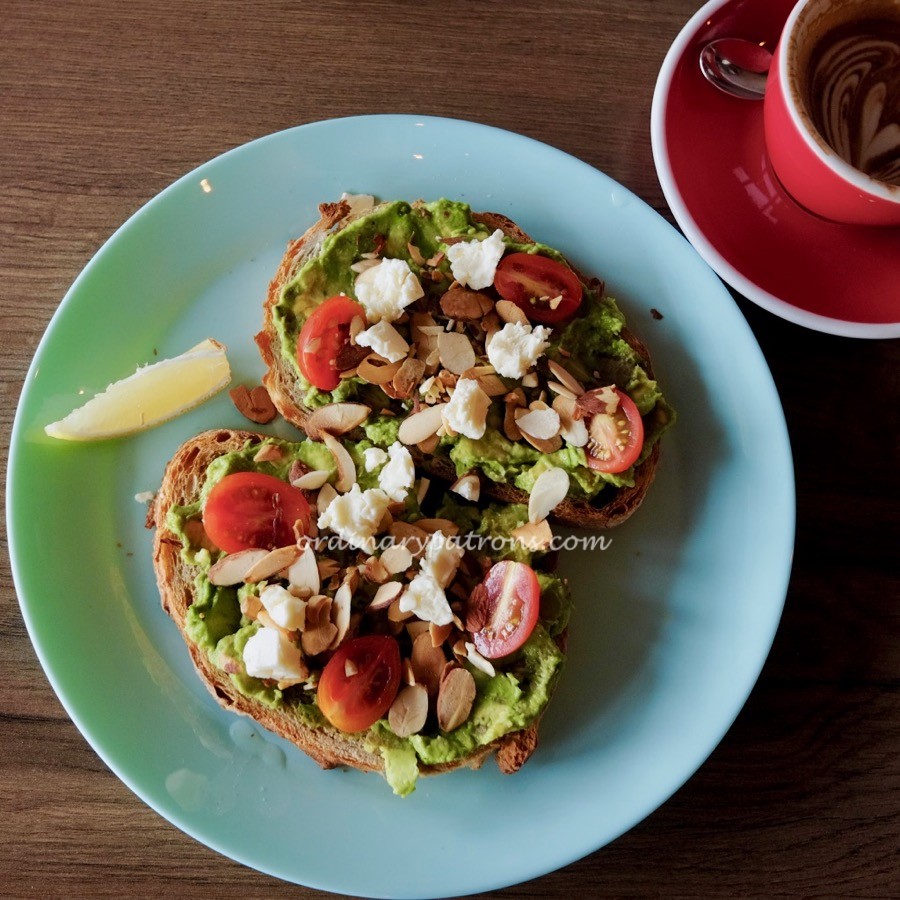 One Man Coffee avocado toast