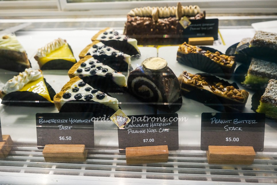 Joe & Dough cakes display