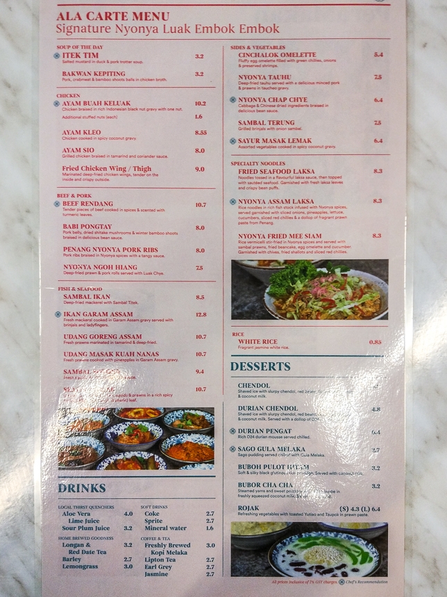 TingKat PeraMakan Menu