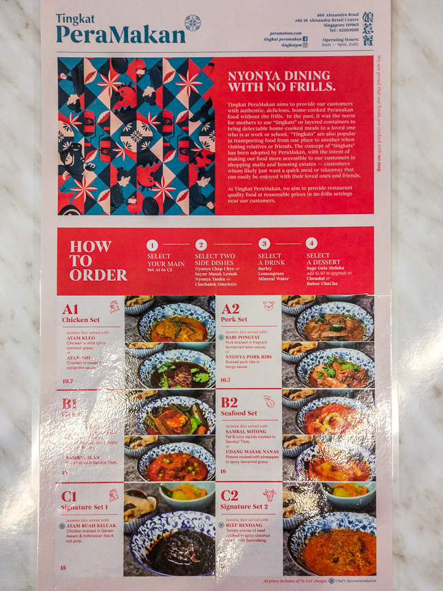 TingKat PeraMakan Menu