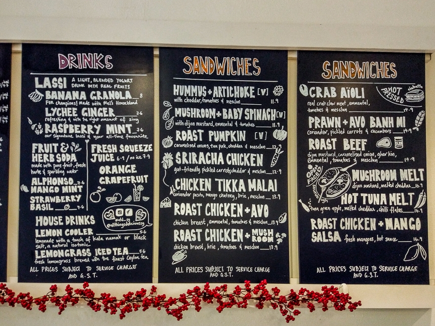 Menu of All Things Delicious 