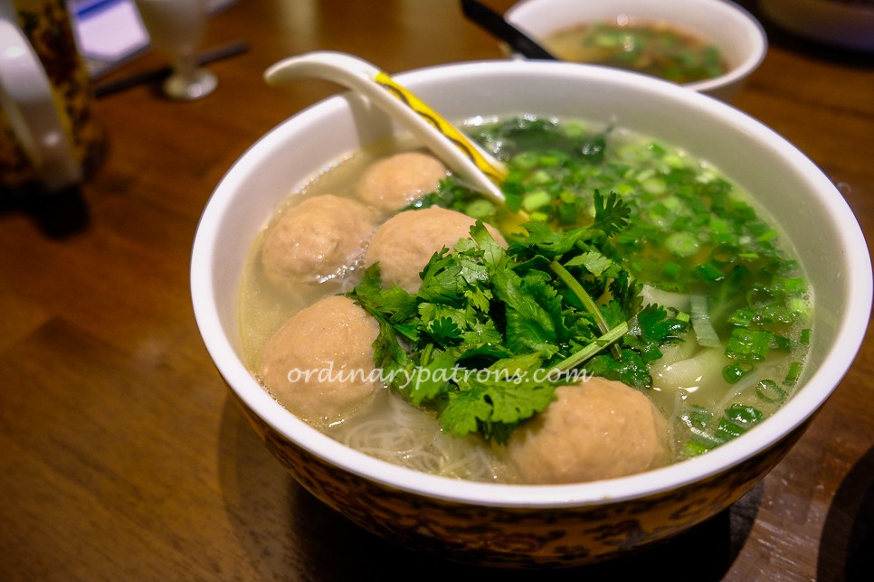 Go Noodle House Singapore Bursting meatballs