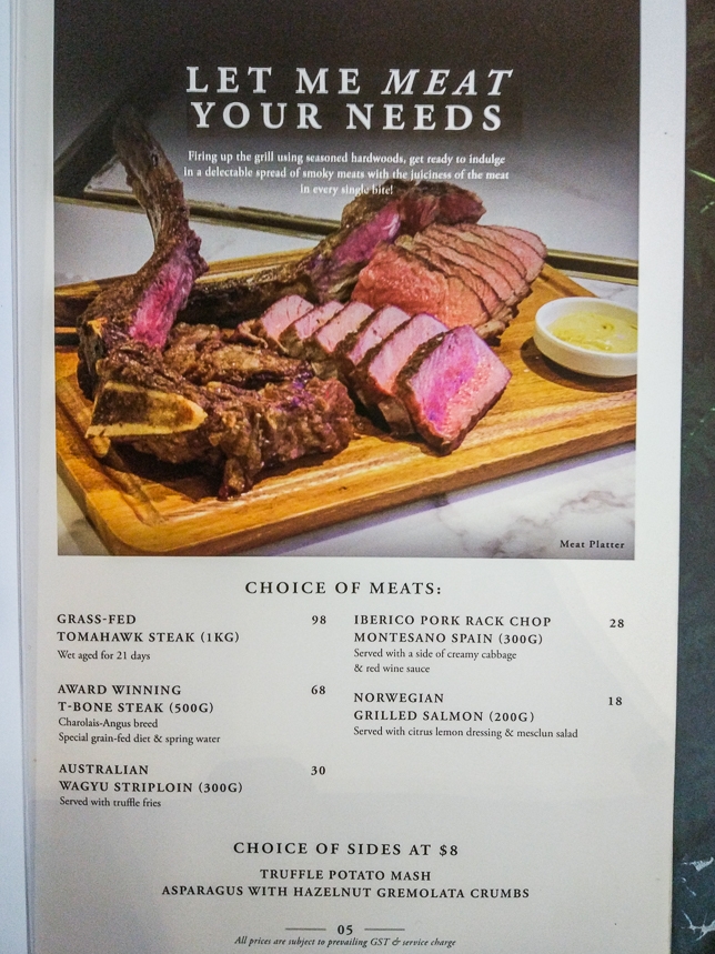 Menu of Tipsy Bird Paya Lebar