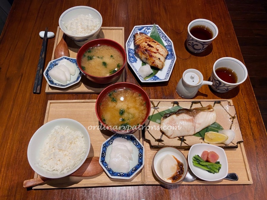 A traditional lunch at a Japanese Restaurant in Mandarin Gallery