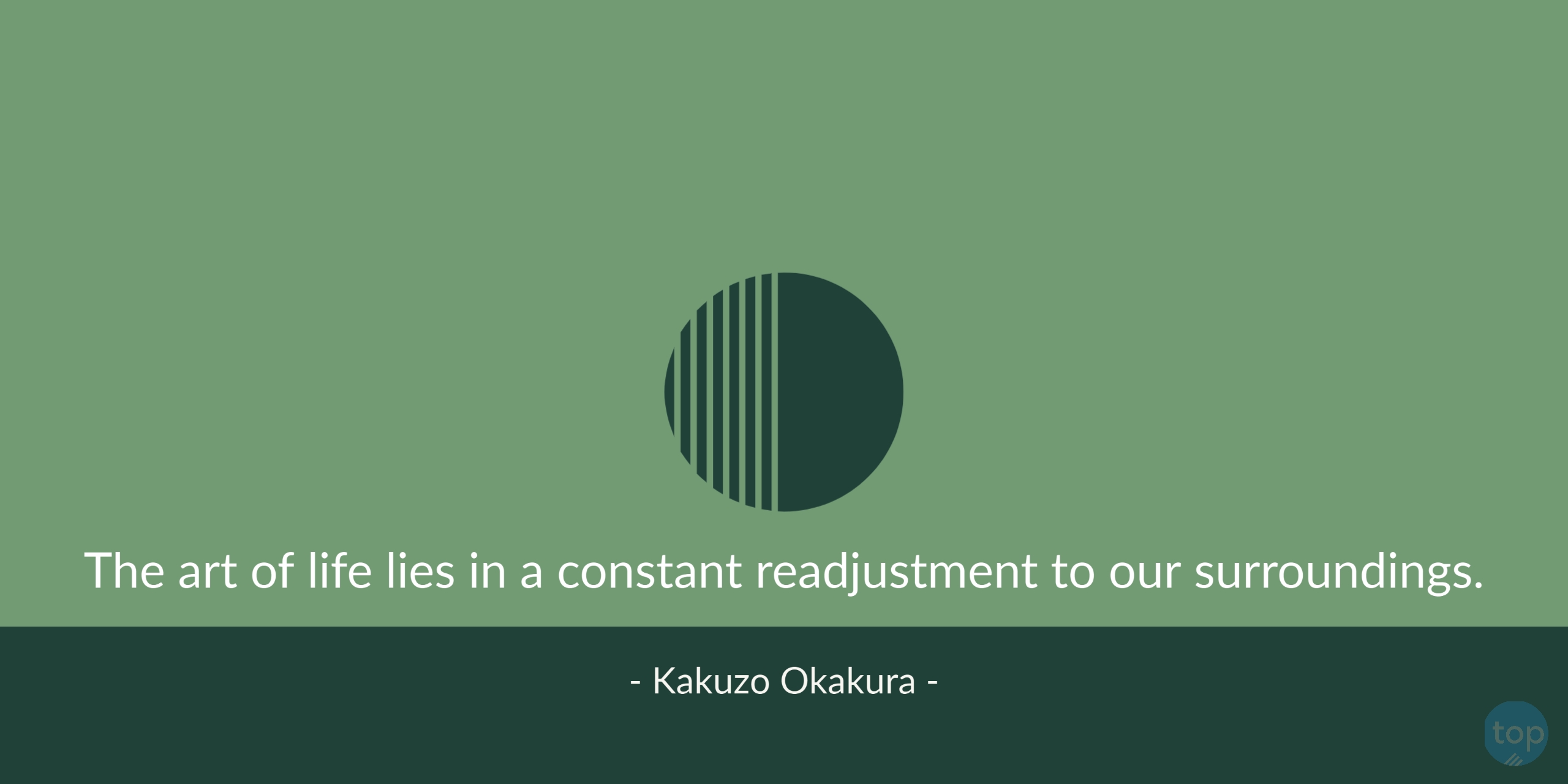 The art of life lies in a constant readjustment to our surroundings. - Kakuzo Okakura