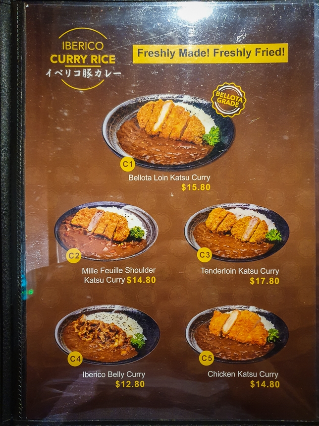 Menu of Gochi-So Shokudo - Iberico Pork Restaurant in Chinatown 