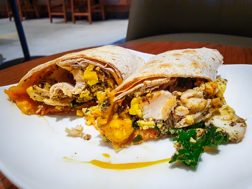 Egg White, Roasted Pepper, Mushroom & Cheddar Wrap at Starbucks outlet OCH/ SSIngHealth Tower