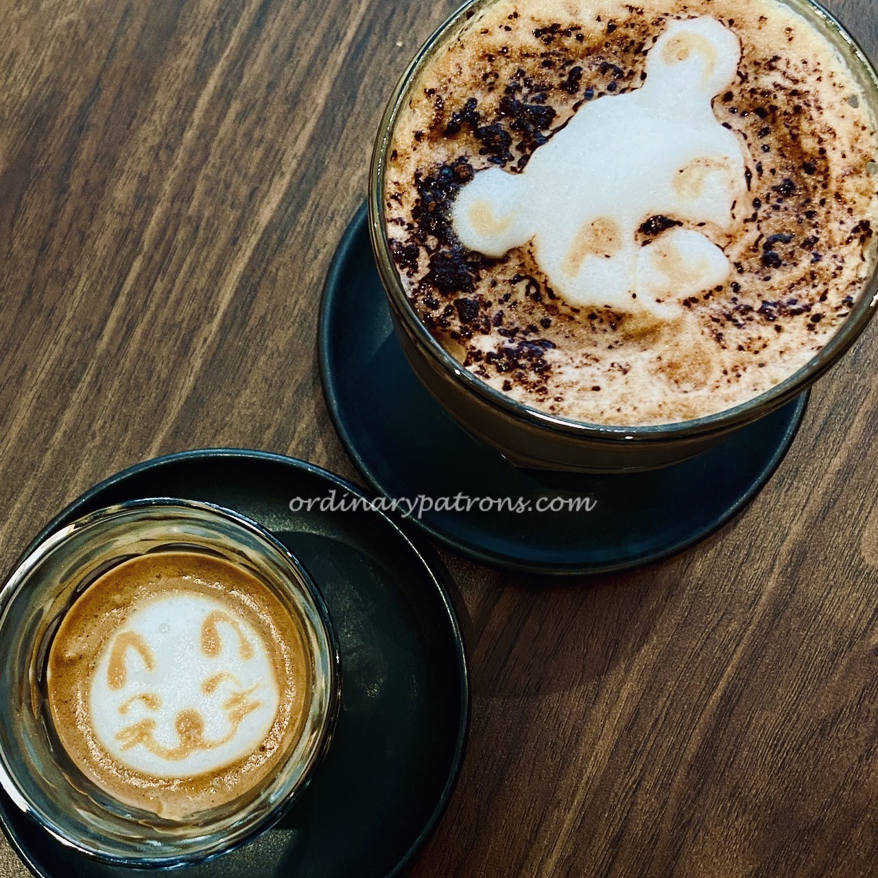 Huggs Coffee cappuccino and machiato