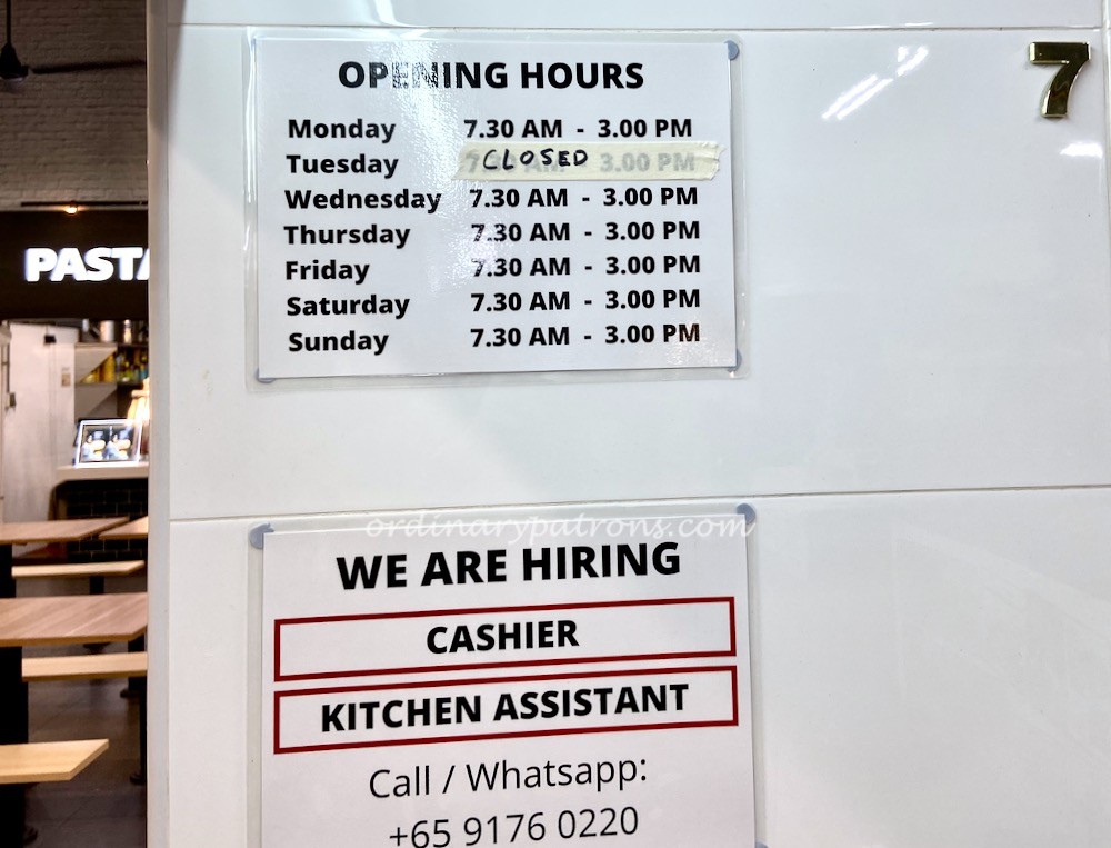 Keng Heng Whampoa Teochew Lor Mee Ghim Moh Link Opening Hours