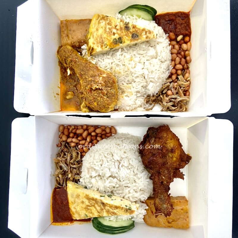 'Atas' Nasi Lemak Takeaway from Lemak Boys