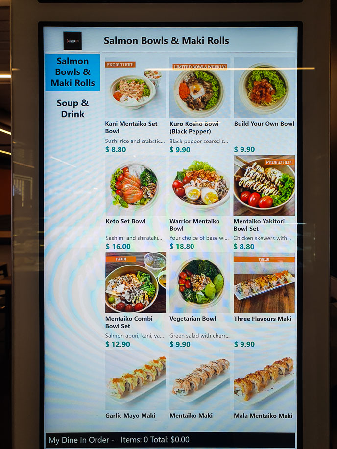 Salmon Warrior Menu