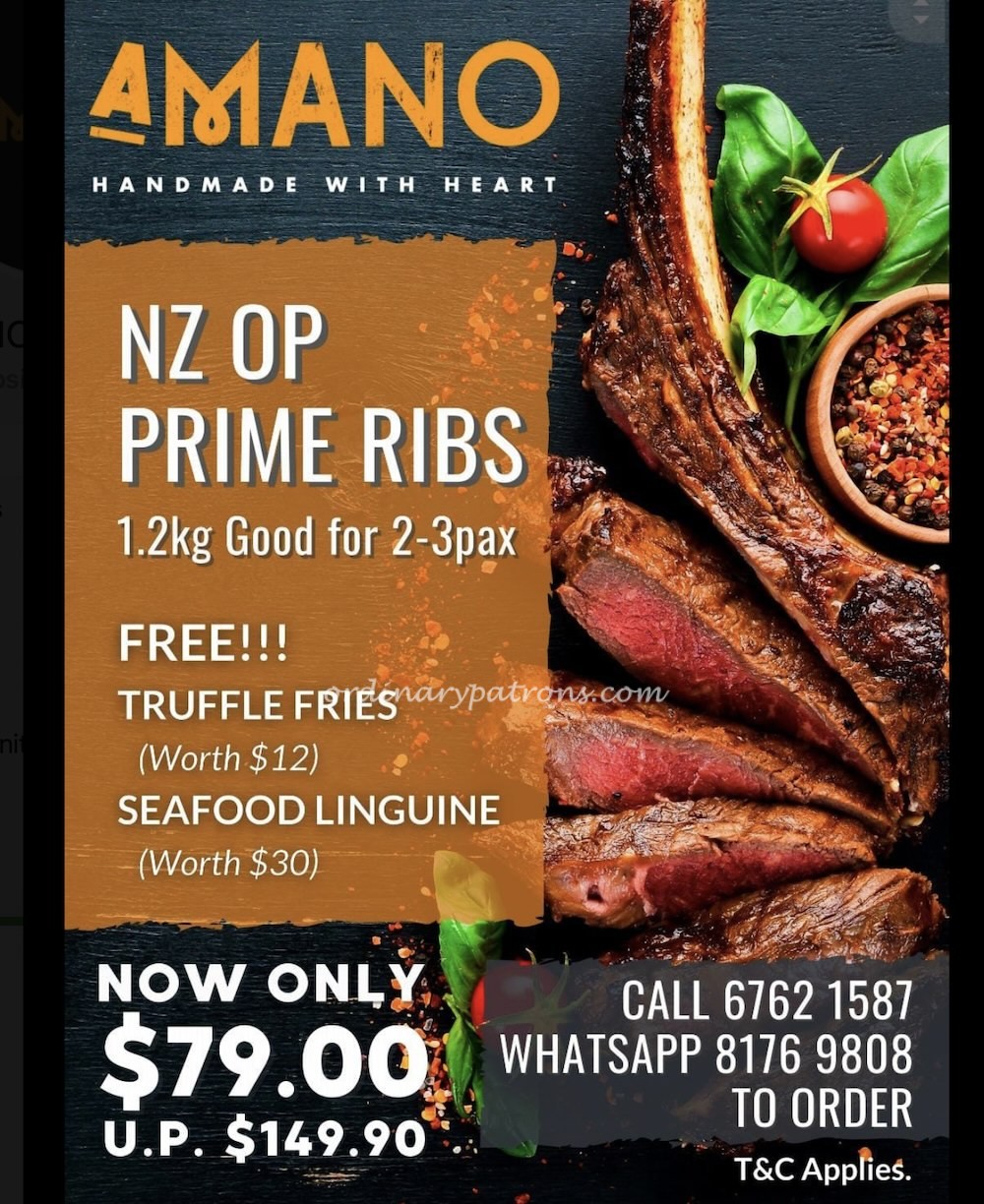 Steak Takeaway Singapore Amano