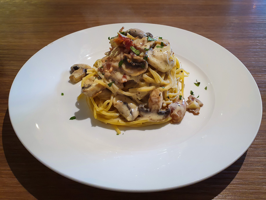 The Clueless Goat Cream cafe Pasta