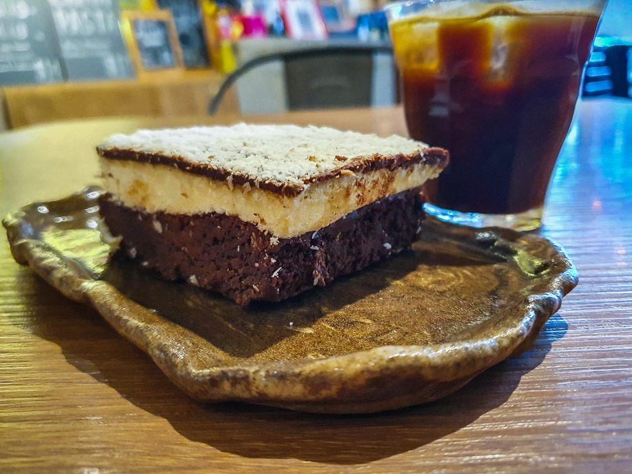 The Clueless Goat coconut brownies