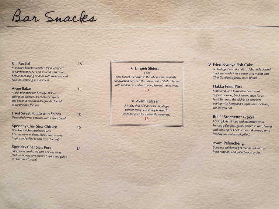Rempapa Menu