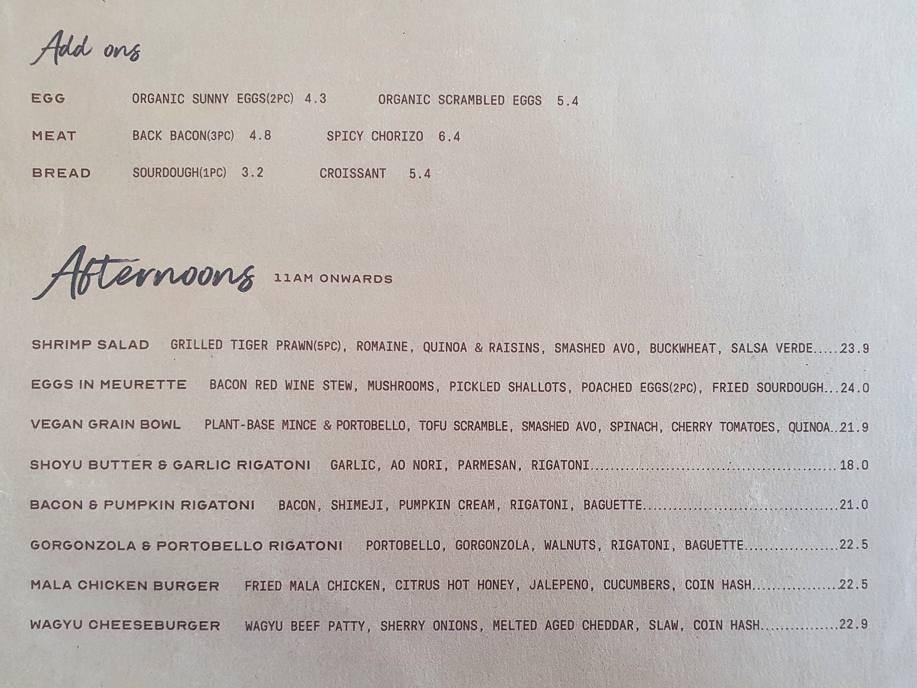  Supernova Menu