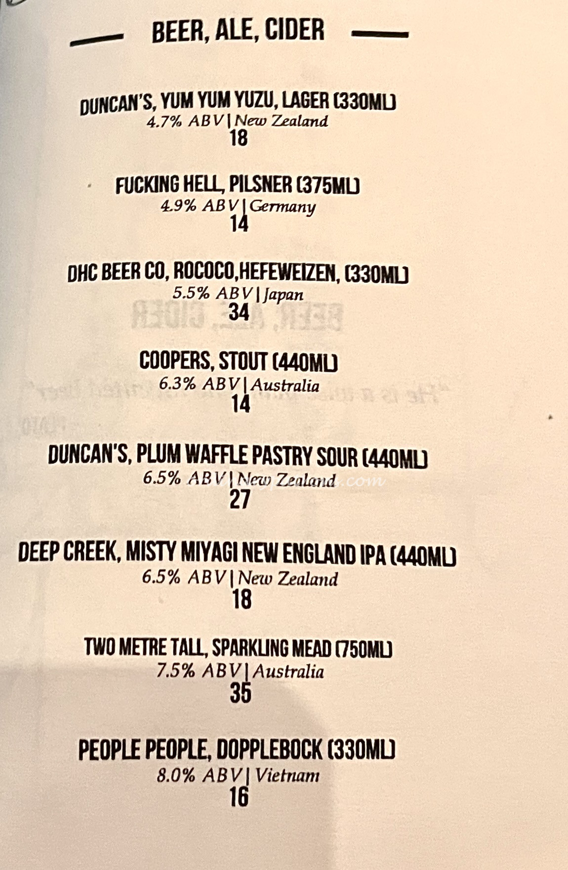 Burnt Ends Restaurant Menu